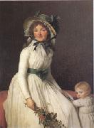 Jacques-Louis  David Emilie Seriziat nee Pecoul and Her Son Emil Born in 1793 (mk05) china oil painting artist